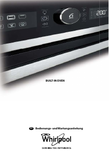 Bedienungsanleitung Whirlpool AKZ 6270 WH Backofen