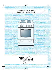 Bruksanvisning Whirlpool ACM 372 D Spis