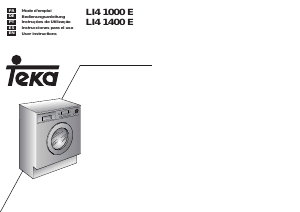 Manual de uso Teka LI4 1000E Lavadora