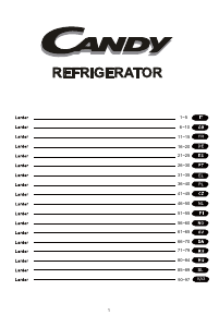 Manual Candy CCTLS 542WH Refrigerator