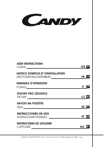 Návod Candy FCNE635X Rúra