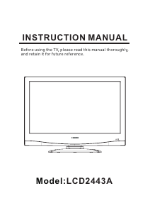 Manual Curtis LCD2443A LCD Television