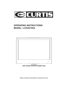 Handleiding Curtis LCDVD195A LCD televisie