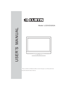 Handleiding Curtis LCDVD3202A LCD televisie