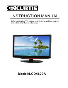 Manual Curtis LCD4620A LCD Television