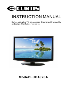 Handleiding Curtis LCD4620A LCD televisie