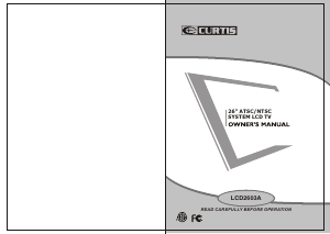 Handleiding Curtis LCD2603A LCD televisie