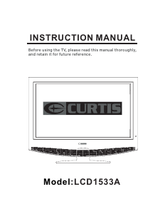 Handleiding Curtis LCD1533A LCD televisie