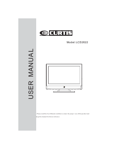 Handleiding Curtis LCD2622 LCD televisie