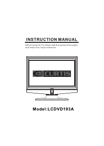 Handleiding Curtis LCDVD193A LCD televisie