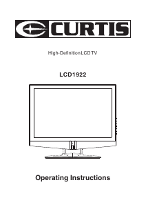 Handleiding Curtis LCD1922 LCD televisie