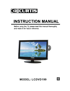 Handleiding Curtis LCDVD199 LCD televisie