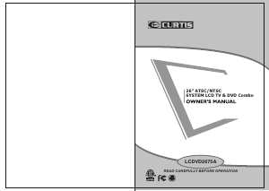 Handleiding Curtis LCDVD2675A LCD televisie