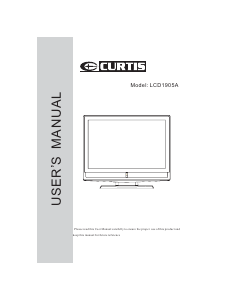 Manual Curtis LCD1905A LCD Television