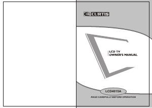 Handleiding Curtis LCD4015A LCD televisie