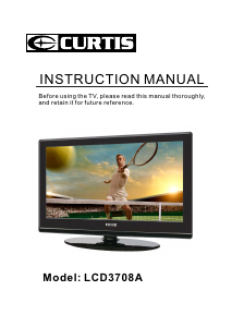 Manual Curtis LCD3708A LCD Television