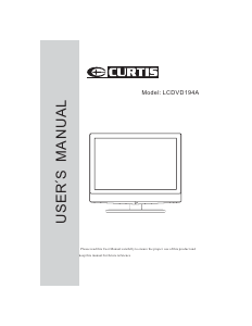 Handleiding Curtis LCDVD194A LCD televisie