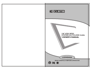 Handleiding Curtis LCDVD263A LCD televisie