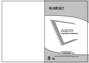 Handleiding Curtis LCD2605A LCD televisie