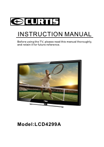 Manual Curtis LCD4299A LCD Television