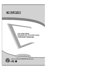 Handleiding Curtis LCDVD2454A-B LCD televisie