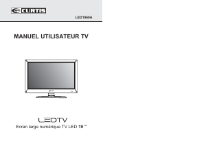 Mode d’emploi Curtis LED1960A Téléviseur LED