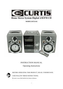 Handleiding Curtis RCD544 Stereoset