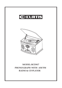 Handleiding Curtis RCD817 Platenspeler