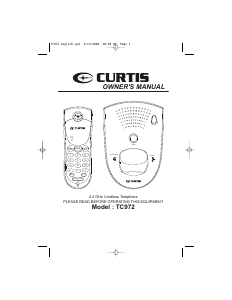 Manual Curtis TC972 Wireless Phone