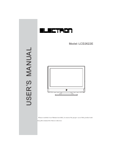 Manual Electron LCD2622E LCD Television