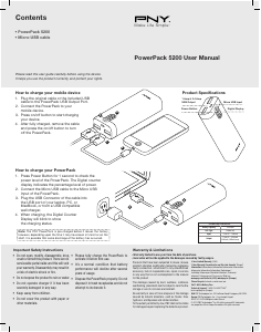 Manuale PNY PowerPack BD5200 Caricatore portatile