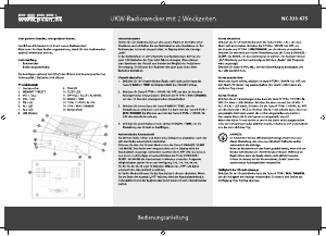 Bedienungsanleitung Pearl NC-333-675 Uhrenradio