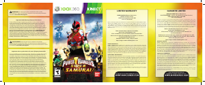 Manual Microsoft Xbox 360 Power Rangers Super Samurai