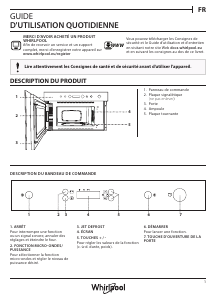 Mode d’emploi Whirlpool AMW 4900/NB Micro-onde