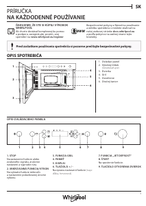 Návod Whirlpool AMW 4920/WH Mikrovlnná rúra