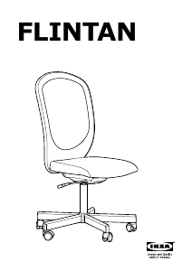 Bruksanvisning IKEA FLINTAN Arbetsstol