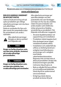Bruksanvisning Whirlpool AMW 498/IX Mikrovågsugn