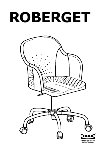 Használati útmutató IKEA ROBERGET Irodai szék