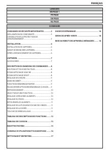 Mode d’emploi Whirlpool AMW 503/IX Micro-onde