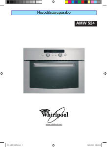 Priročnik Whirlpool AMW 524 IX Mikrovalovna pečica
