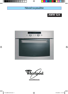 Návod Whirlpool AMW 524 IX Mikrovlnná rúra