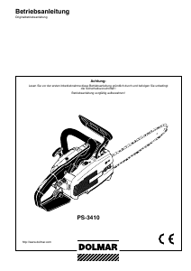 Bedienungsanleitung Dolmar PS-3410 Kettensäge