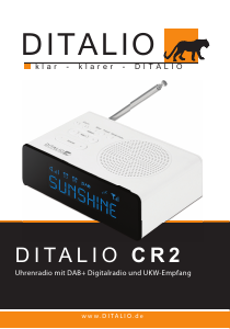 Handleiding Ditalio CR2 Wekkerradio
