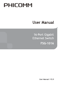 Manual Phicomm FSG-1016 Switch