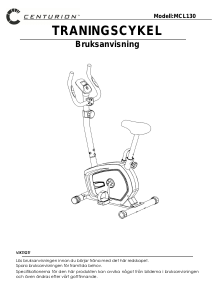 Bruksanvisning Centurion MCL130 Motionscykel