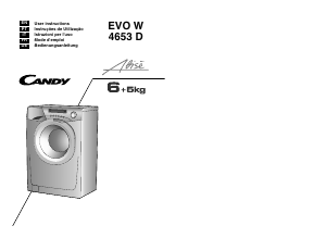 Manuale Candy Alise EVO W 4653 D Lavasciuga