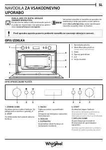 Priročnik Whirlpool AMW 804/IX Mikrovalovna pečica