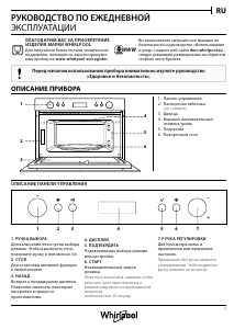 Руководство Whirlpool AMW 804/IX Микроволновая печь