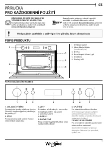 Manuál Whirlpool AMW 804/IX Mikrovlnná trouba