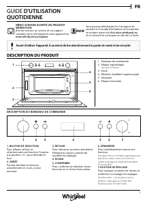 Mode d’emploi Whirlpool AMW 804/IX Micro-onde